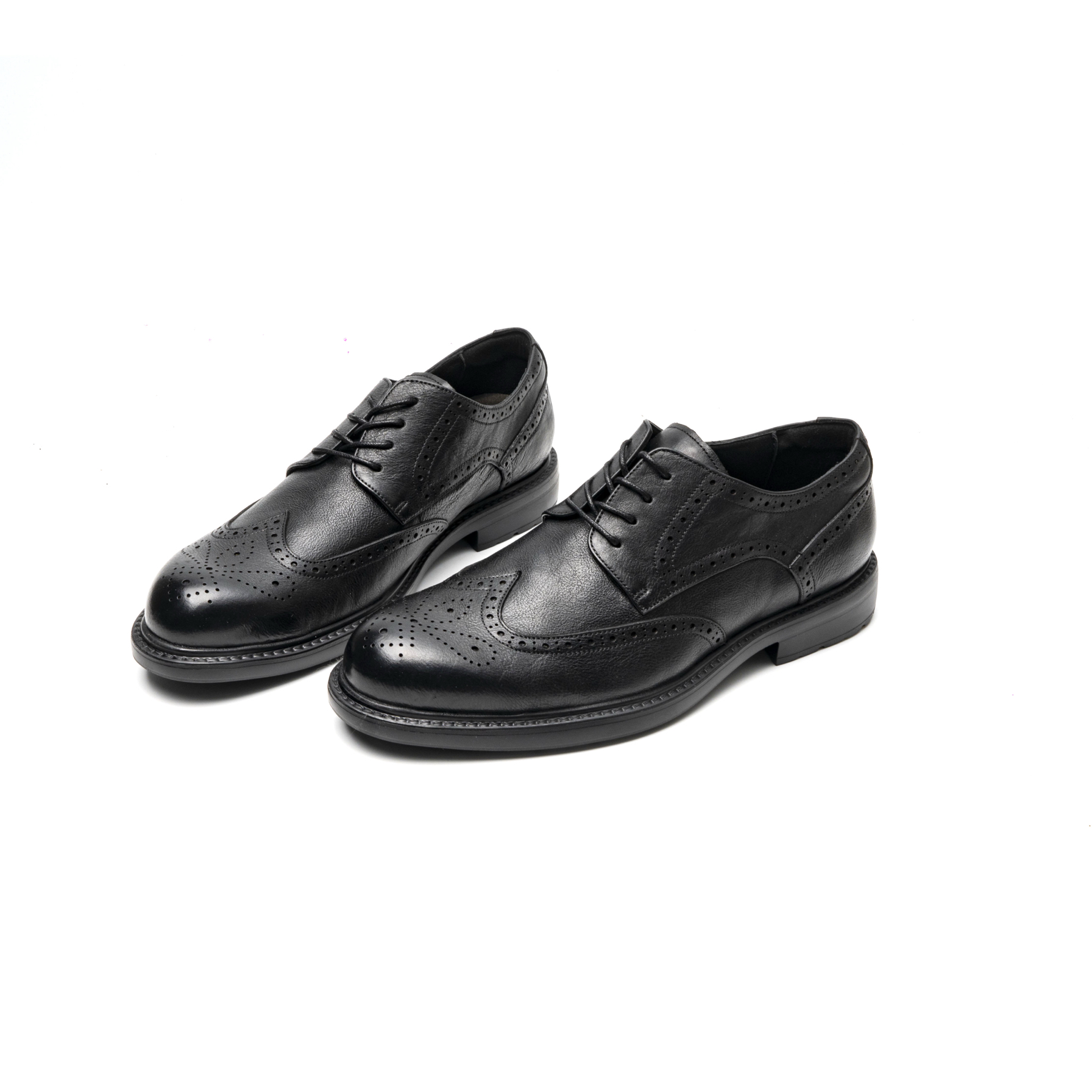 双s牌 马皮手工男鞋厚底增高牛津鞋英伦风小皮鞋百搭休闲德比鞋