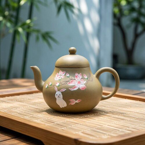 两笔泥绘本山段可爱兔子梨形