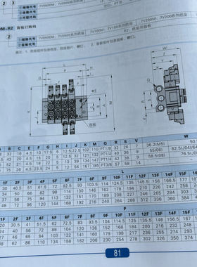 亚德客底座汇流板7V100M1F 7V100M2F 7V100M3F 7V100M4F 7V100M5F