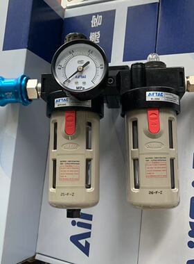 亚德客气动手滑阀和二联件组合HSV10+BFR3000+BL3000配12MM接头