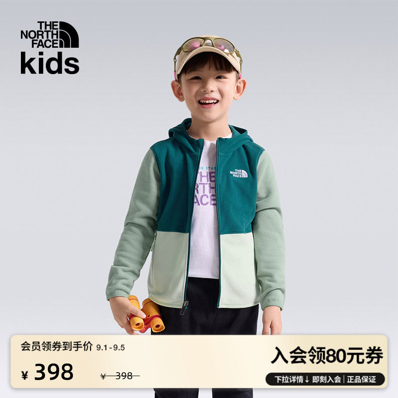 北面幼童保暖抓绒外套图片