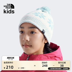 北面儿童运动帽毛线帽男童女童保暖户外冬季 8CGT TheNorthFace