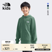 8DCK TheNorthFace 北面童装 儿童男女刺绣logo运动卫衣外套春款