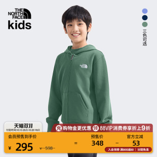 8DCK TheNorthFace 预北面童装 儿童男女刺绣logo运动卫衣外套新款