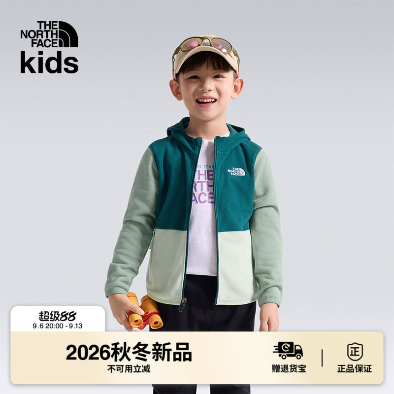 北面幼童保暖抓绒外套图片