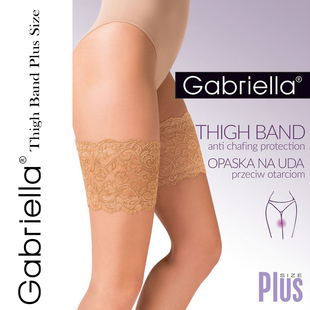 一对装 饰多用途性感腿环 波兰Gabriella超宽蕾丝防滑防摩擦装 新品