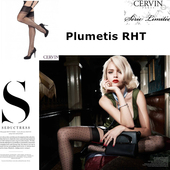 法国Cervin Plumetis 15D纯尼龙满天星波点纯丝无弹力RHT吊带袜