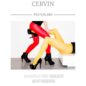 细腻丝滑丝光微透T裆连裤 现货法国CERVIN Diabolo50D 袜绚丽多色