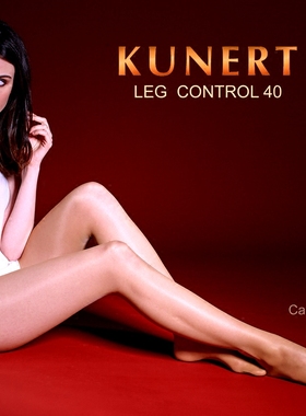 德国 Kunert Leg Control 40D 顺滑微压丝光塑形T裆半透明连裤袜