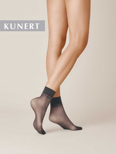 进口丝袜 Kunert Mystique 20D柔软天鹅绒感薄款透明短丝袜 15200