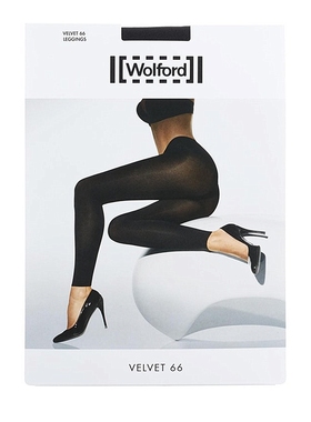 Wolford Velvet 66 天鹅绒纯色打底裤美腿四季打底九分裤袜 17017