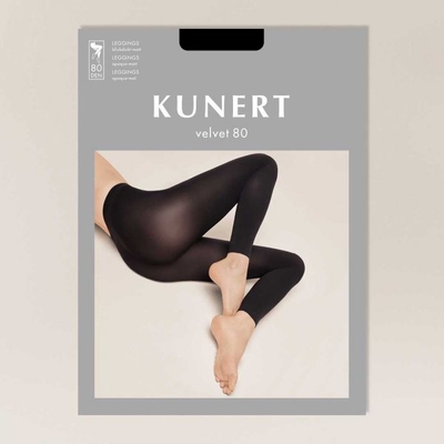 德国KUNERT Velvet 80D 通用男女同款秋裤天鹅绒超弹打底九分袜