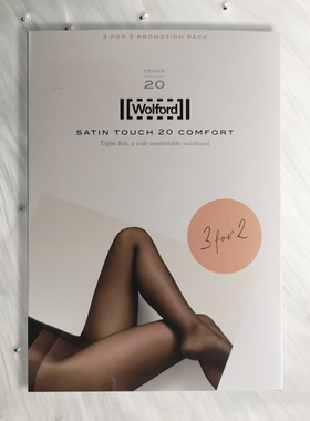 3双装 奥地利Wolford Satin Touch 20D绸缎光泽丝滑连裤袜14807XL