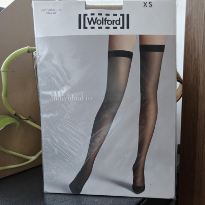 XS 现货Wolford Individual 10D超薄天鹅绒长筒过膝防滑袜21663