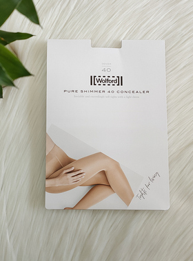 XL现货！Wolford  Pure Shimmer 40 Concealer 微光泽连裤袜14732