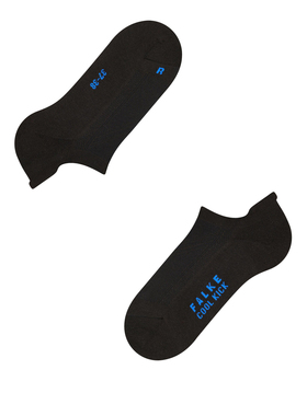 FALKE 德国COOL KICK 女款运动袜柔软透气船袜黑色白色灰色46331