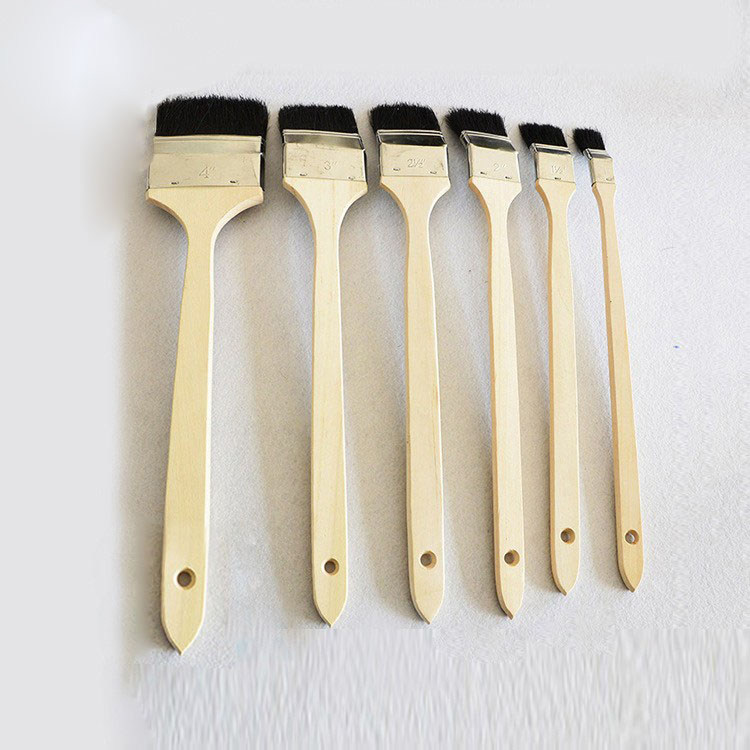 长城牌天然黑猪鬃毛刷油漆弯头管道水漆涂料刷长柄船用清理扫灰刷