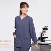 洗手衣医护弹力秋冬制服女医生服护士服牙科手术室 安诺手术服长袖