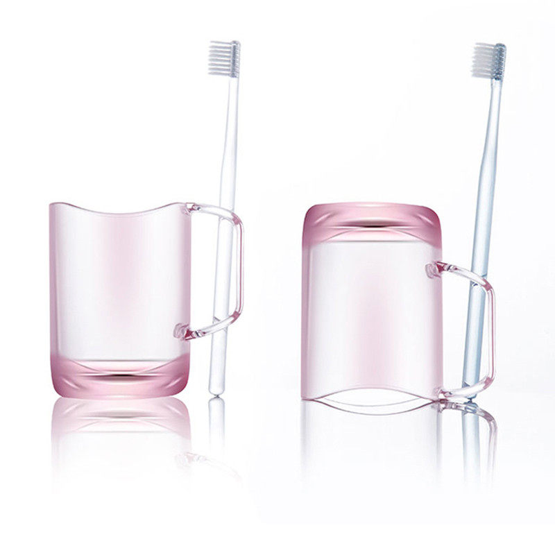 日本透明漱口杯ins家用刷牙杯子创意学生个性简约日式情侣洗漱杯