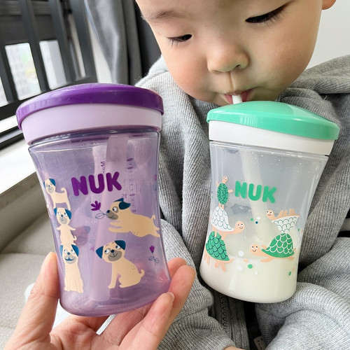 nuk德国进口防漏喝奶粉吸管杯