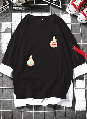 地缚少年花子君  宁宁动漫男女情侣时尚潮流短袖T恤汗衫夏装