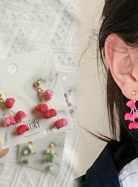 原创设计耳环女小众高级感气质名媛风耳钉耳饰