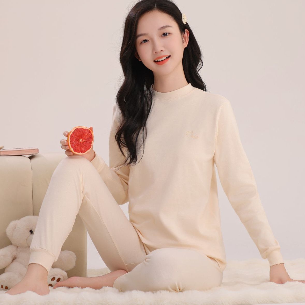 女大童秋衣秋裤套装纯棉学生