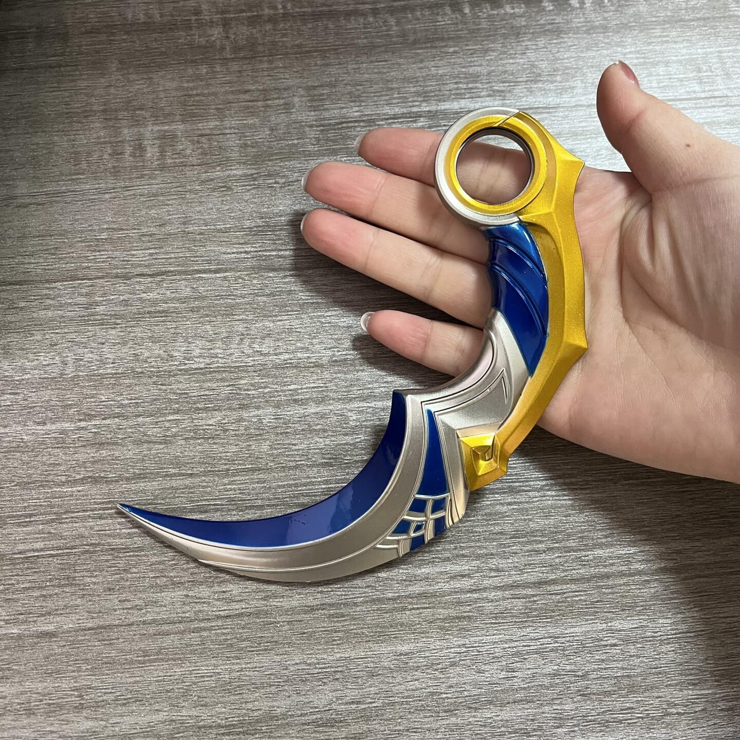 16CM 无畏契约周边 青瓷影爪子刀小号刀模型瓦罗兰特游戏武器模型