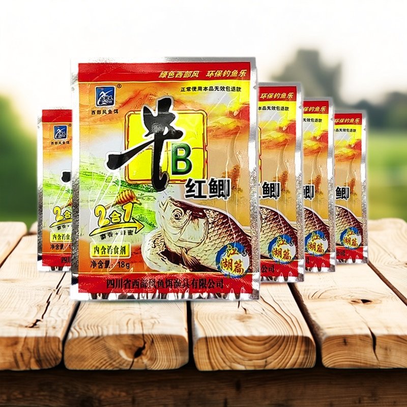 西部风牛红鲫粉b黄鲫粉18克小药添加剂鲫鱼饵料野钓打窝料诱食剂,户外/登山/野营/旅行用品,台钓饵,淘宝优惠券,粉丝福利购,淘宝优惠卷