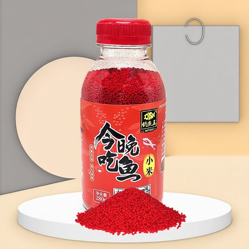 钓鱼王 今晚吃鱼小米打窝米野钓打窝料鱼饵秋冬季钓鲫鱼一瓶搞定,户外/登山/野营/旅行用品,台钓饵,淘宝优惠券,粉丝福利购,淘宝优惠卷