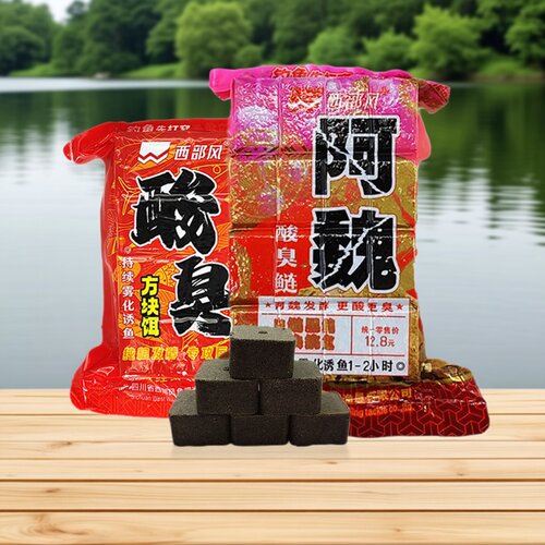 西部风方块饵阿魏酸臭味鲢鳙盘钩