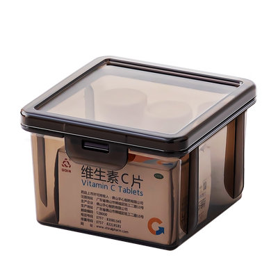 药箱收纳盒家庭装大号翻盖透明