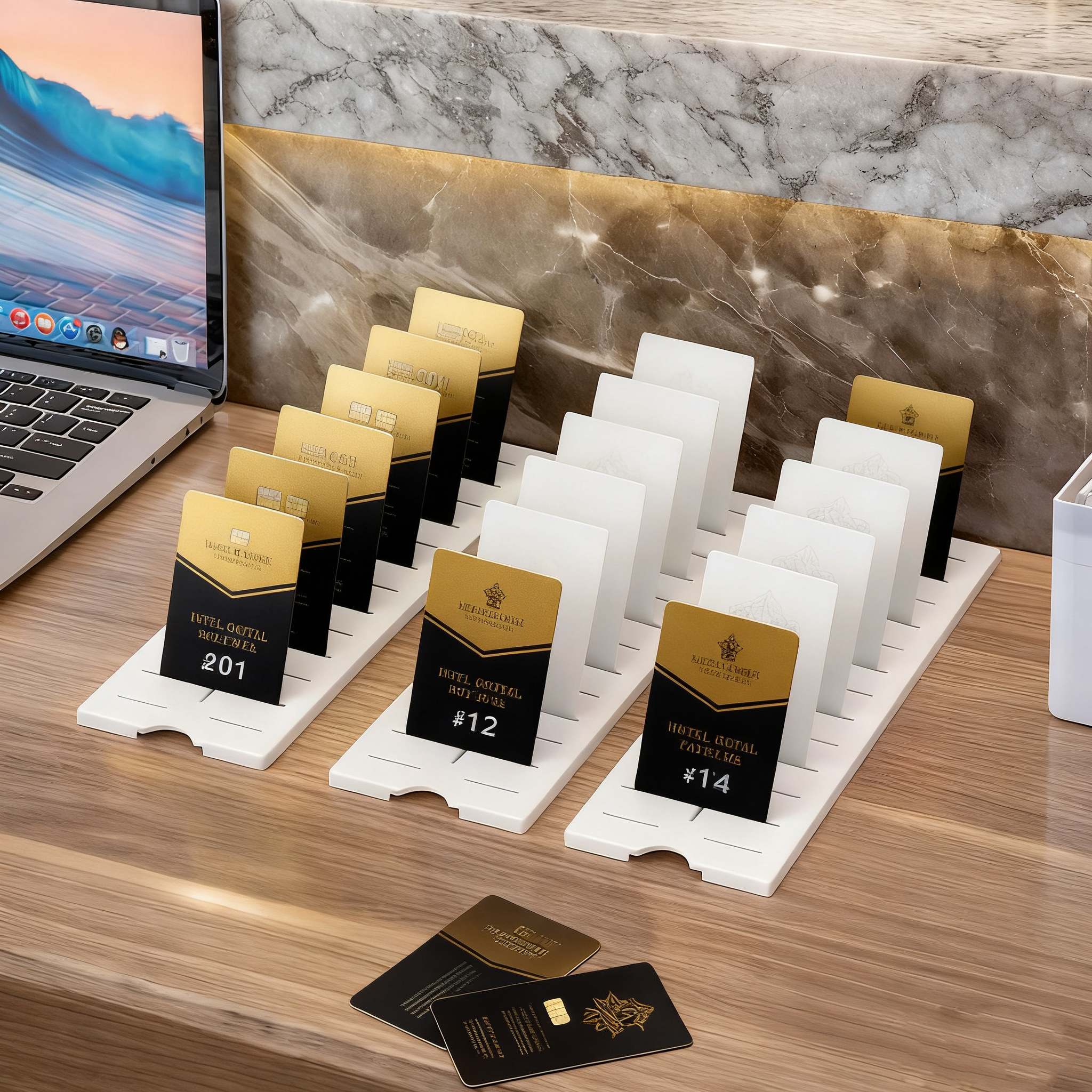 酒店前台房卡收纳盒身份证分类架