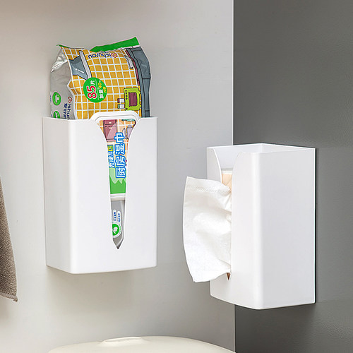 厨房冰箱磁吸纸巾盒壁挂式湿巾抽纸盒收纳盒磁铁侧面置物架纸巾架