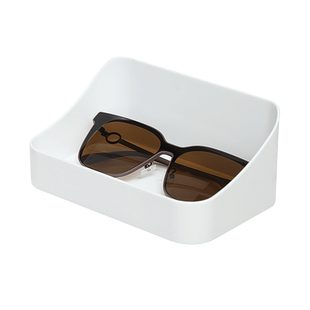 挂壁式浴室置物架卫生间洗漱台厕所免打孔墙上化妆首饰眼镜储物架