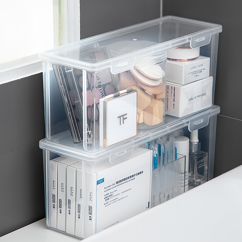 洗漱台收纳盒窄长型卫生间缝隙置物架浴室厕所化妆品橱柜内整理盒