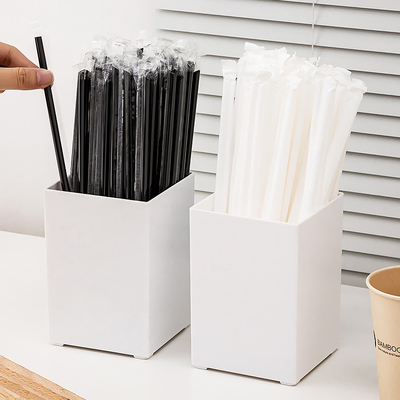 吸管收纳盒吧台容器小盒子一次性杯子工具筷子桶商用竹签筒吸管桶