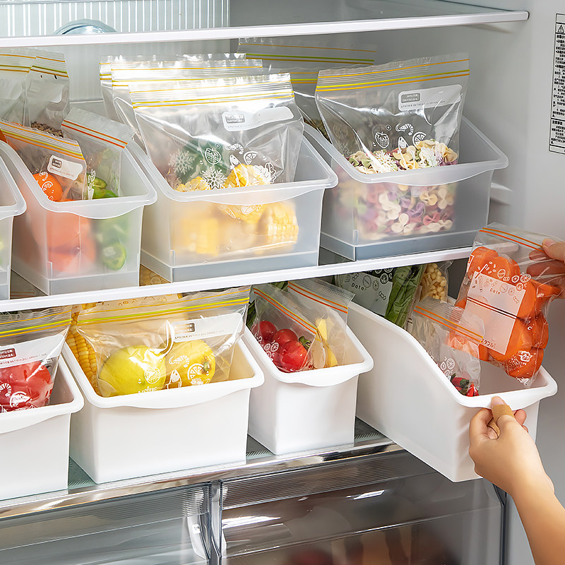 厚实冰箱收纳盒厨房抽拉保鲜盒鸡蛋食品果蔬冷藏冷冻密封袋分格筐,收纳整理,食物收纳盒,淘宝优惠券,粉丝福利购,淘宝优惠卷