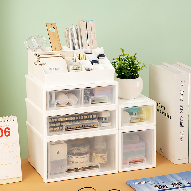 抽屉式桌面收纳盒多层小盒子