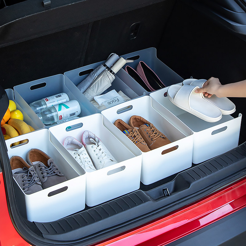汽车鞋盒收纳盒车载后备箱神器女士换鞋车内放鞋车尾箱雨伞收纳箱,收纳整理,鞋盒,淘宝优惠券,粉丝福利购,淘宝优惠卷