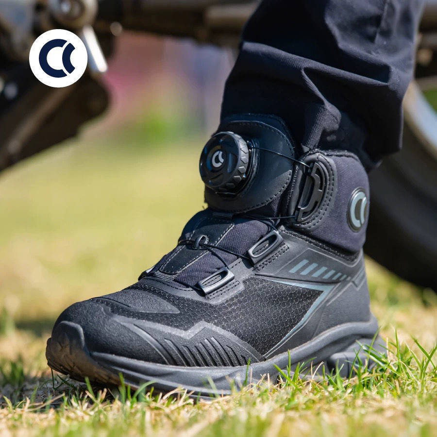 CC骑行鞋四季防水摩托机车夏季透气骑行靴防滑耐磨S302黑曼巴