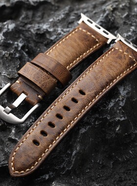 适配iWatch苹果钛合金牛皮49mm