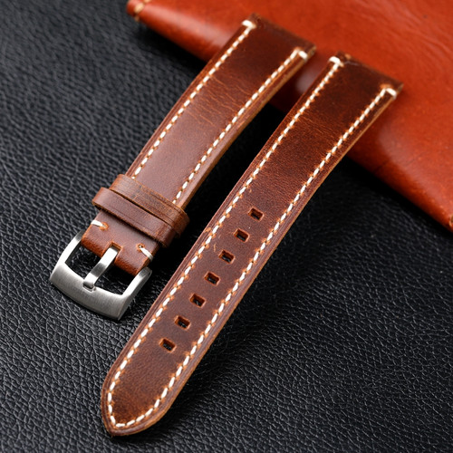 加长手工真皮表带2022MM男表链