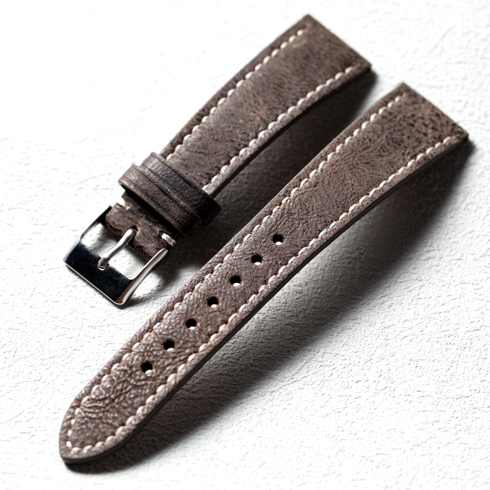 高端沙漠骆驼皮表带粗犷风格