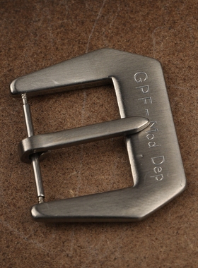 手工雕刻字母表扣 DIV真皮表带扣 22MM 24MM 26MM适配胖大海PAM