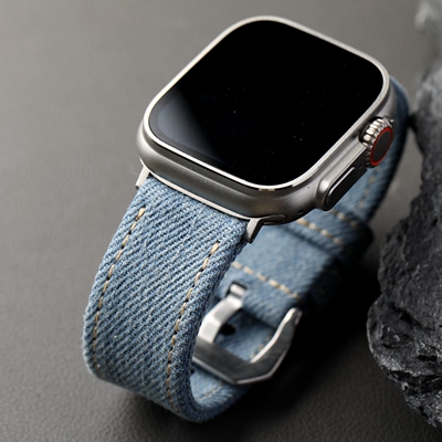 岗山牛仔布表带适配Applewatch