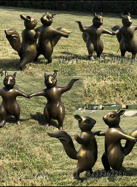 景区草坪玻璃钢仿真小动物摆件