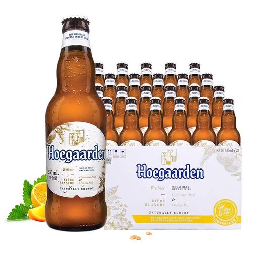 比利时风味Hoegaarden福佳白啤酒精酿国产小麦白啤330ml*6瓶尝鲜