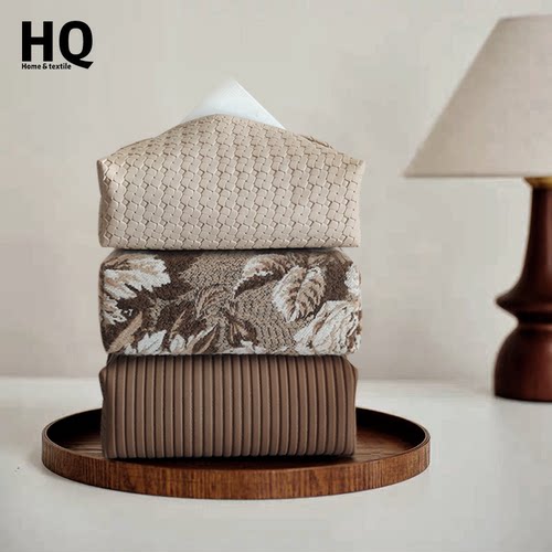 法式纸巾盒高级感2025新款中古风家用客厅轻奢茶几桌面纸抽盒