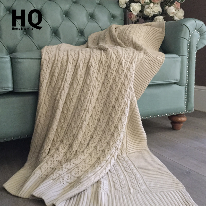 复古美式北欧早春新款毛毯办公室沙发空调毯休闲超大毯子针织盖毯